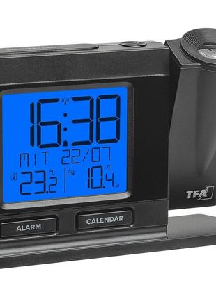 Проекционные часы с будильником и термометром tfa (60501801)