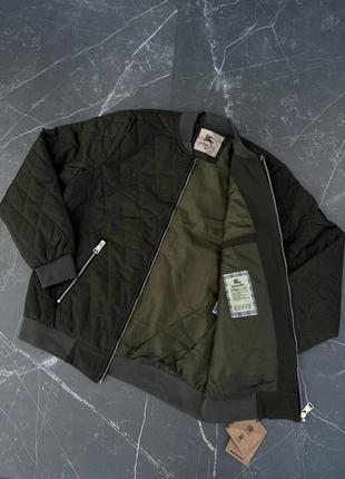 Преміум куртка бомбер в стилі burberry чоловіча якісна люксова трендова осіння