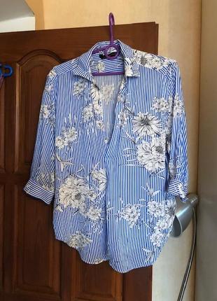 Легка сорочка, блузка zara, р-р xs