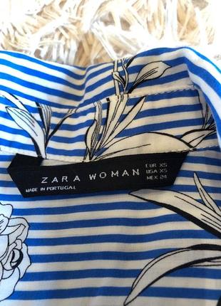 Невесомая рубашка, блузка zara, р-р xs3 фото