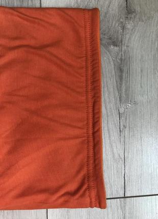 Хомут шарф на шею оранжевый7 фото