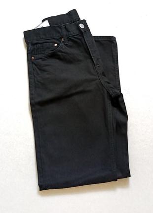Чоловічі джинси зручного крою h&m чорні5 фото