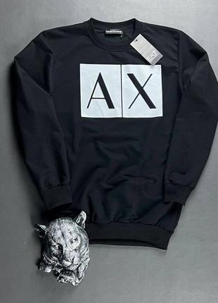 Преміум світшот в стилі armani exchange армані чоловічий якісний стильний