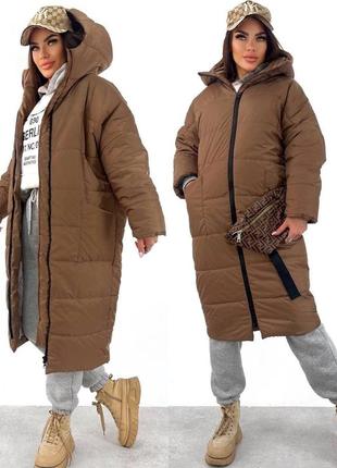 Зимове пальто куртка с капюшоном