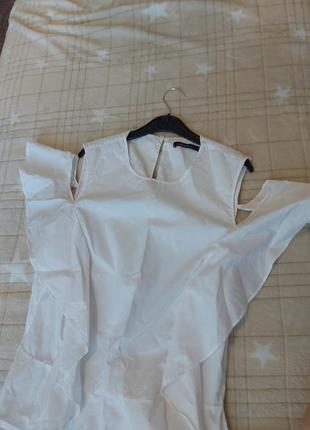 Блуза пишна біла3 фото