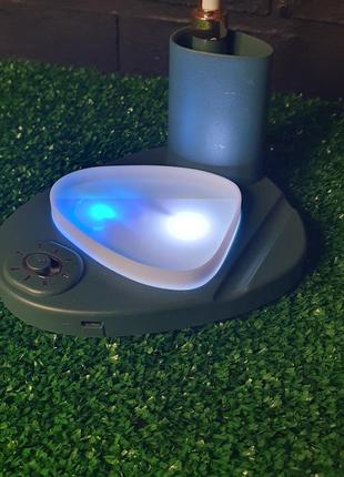 Настольная лампа светильник yc1101 зеленая, аккумуляторная  лампа на стол7 фото