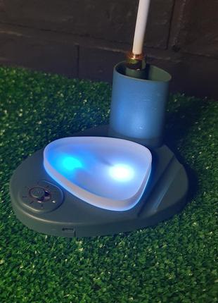 Настольная лампа светильник yc1101 зеленая, аккумуляторная  лампа на стол6 фото