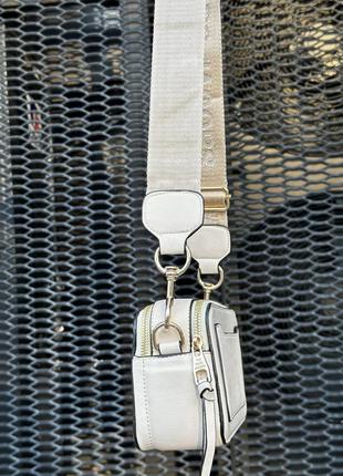 Сумка жіноча marc jacobs beige біла7 фото