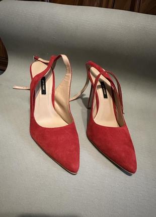 Туфлі gino rossi червоні, 40 розмір8 фото
