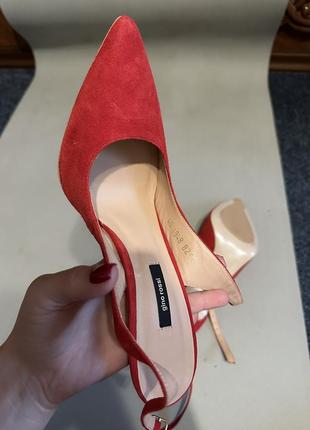 Туфлі gino rossi червоні, 40 розмір6 фото