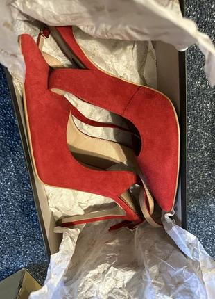 Туфлі gino rossi червоні, 40 розмір9 фото