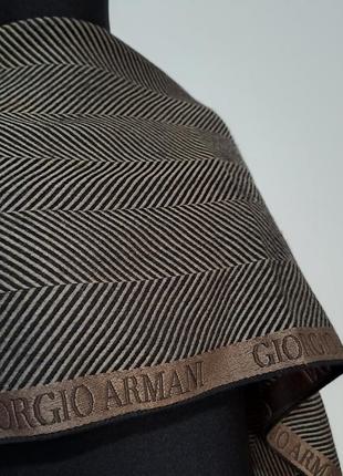 Giorgio armani люкс бренд шерстяной шарф шерсть шелка качество!7 фото