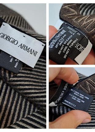 Giorgio armani люкс бренд шерстяной шарф шерсть шелка качество!8 фото