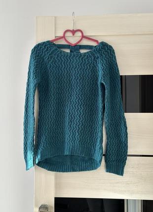 Вʼязаний светр красивенного кольору1 фото