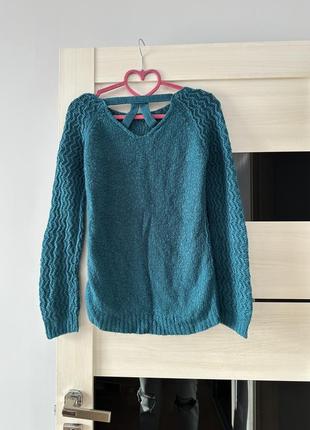 Вʼязаний светр красивенного кольору6 фото
