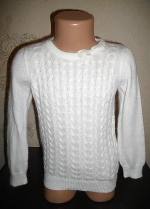 Свитер h&amp;m мягенькая тонкая вязочка с ангорой,  3-4 года (98-104 см)