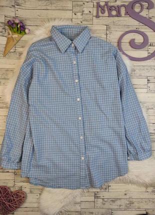 Жіноча сорочка momokrom блакитна в клітинку розмір 50 xl
