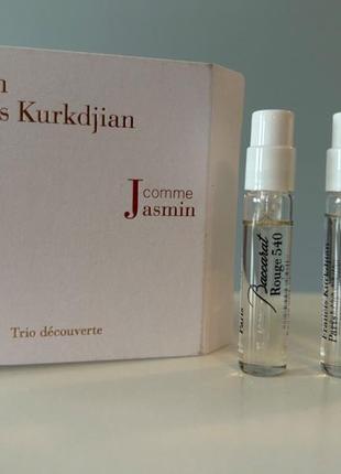 Набор ароматов maison francis kurkdjian discovery trio comme jasmin 3x 2 мл2 фото