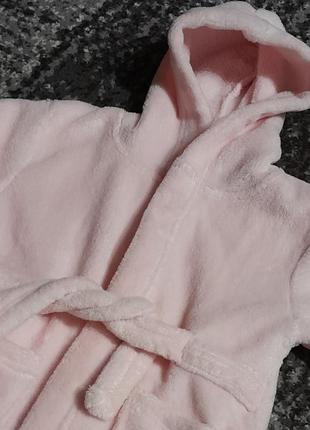 Розовый халатик на девочку4 фото
