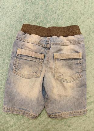Шорты для мальчика джинсовые 3-4 года2 фото