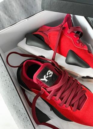 Кроссовки мужские adidas y-3 kaiwa, красные (адидас у-3 каиша, адидасы, кросівки)4 фото