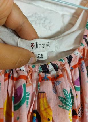 Фирменный хлопковый сарафан 7-8 лет6 фото