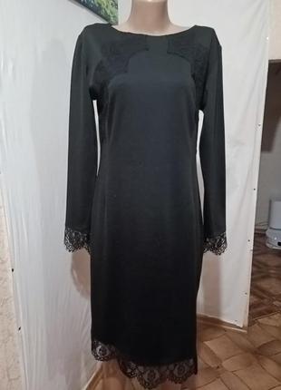 Черное женское платье р.50 xl