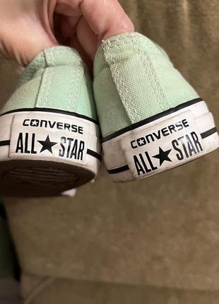 Мятные конверсы кеды converse4 фото