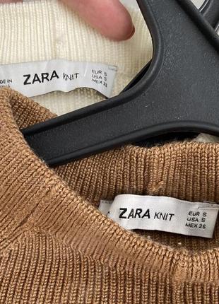 38% шерсть крутой вязаный топ свитер гольф шерстяной по фигуре зара zara5 фото