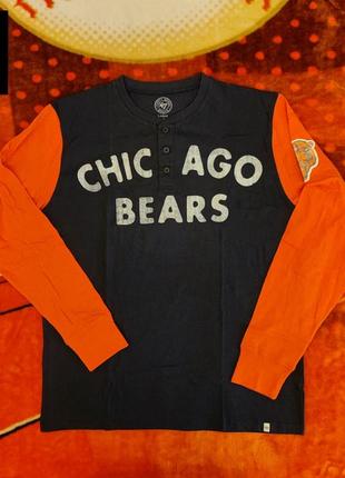 💯🏈 оригінал. лонгслив хенлі '47 brand x nfl chicago bears.
