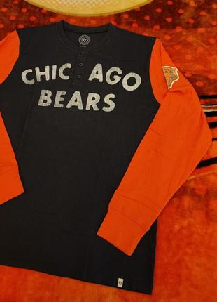 💯🏈 оригинал. лонгслив хенли'47 brand x nfl chicago bears.4 фото