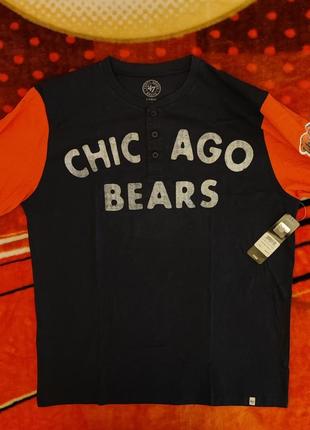 💯🏈 оригинал. лонгслив хенли'47 brand x nfl chicago bears.6 фото