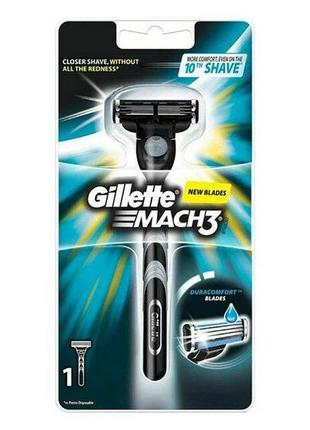 Верстат з 1 змінною касетою gillette mach3 (4902430751483)