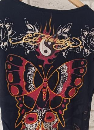Оригинальная удлиненная футболка ed hardy5 фото