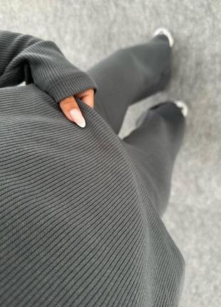 Ангоровий костюм светр кофта + брюки палаццо кльош4 фото