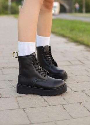 Черевики dr.martens jadon mono black fur