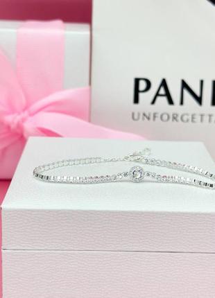 Pandora срібний браслет тенісного дизайну3 фото