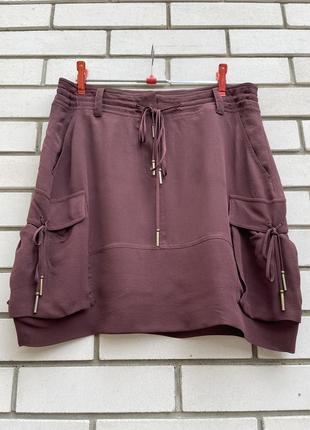 Шелковая винтажная мини юбка с карманами bally3 фото