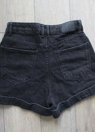 Bershka (36/s) джинсовые шорты высокая посадка2 фото