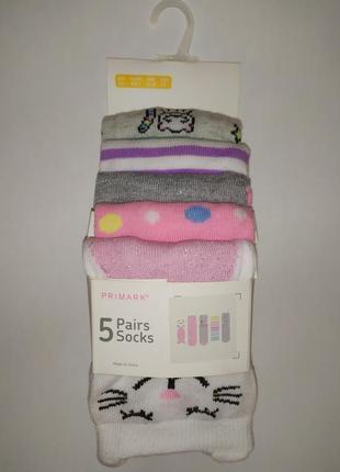 Набор носочков для девочки primark2 фото