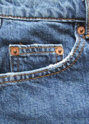 Bershka denim (36/s) джинсовые шорты высокая посадка3 фото