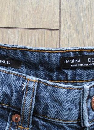 Bershka denim (36/s) джинсовые шорты высокая посадка4 фото