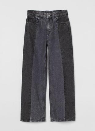 Двокольорові джинси zara