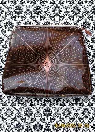 Люксова глянцева сумка charlotte tilbury makeup pouch darling get your glow on косметичка