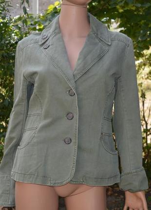 Піджак з бавовни maurices, l\48\40 usa. без підкладки. casual стиль. andre maurice