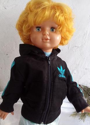 Кофточка, 1-3 м, adidas (оригинал), мастерка, олимпийка, 100% хлопок, оригинал