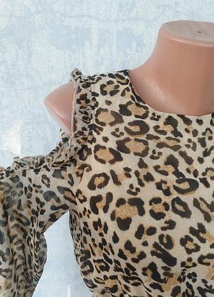 Шифонова сукня анімалістичного прінту3 фото