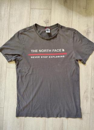 Футболка сіра the north face розмір s