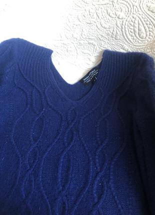 Толстенький кашемировый джемпер пуловер, натуральный кашемир, вязка косы6 фото