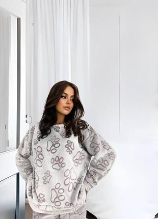 Женская плюшевая пижама
домашняя одежда
•мод# 338

ткань качественная, мягкая, плюшевая махра9 фото